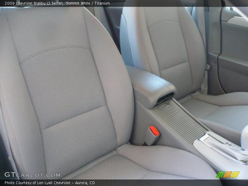 Summit White / Titanium 2009 Chevrolet Malibu LS Sedan