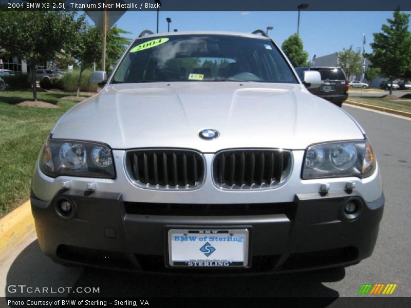 Titanium Silver Metallic / Black 2004 BMW X3 2.5i