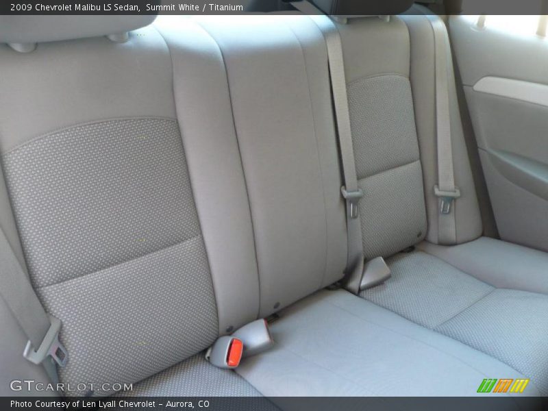 Summit White / Titanium 2009 Chevrolet Malibu LS Sedan