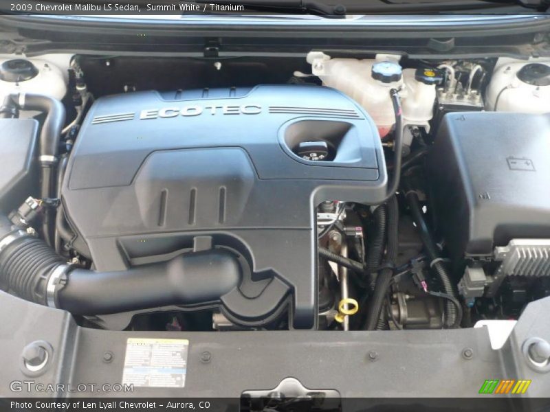 Summit White / Titanium 2009 Chevrolet Malibu LS Sedan