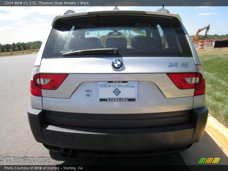 Titanium Silver Metallic / Black 2004 BMW X3 2.5i