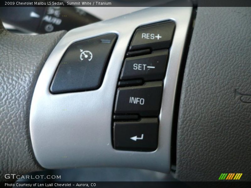 Summit White / Titanium 2009 Chevrolet Malibu LS Sedan