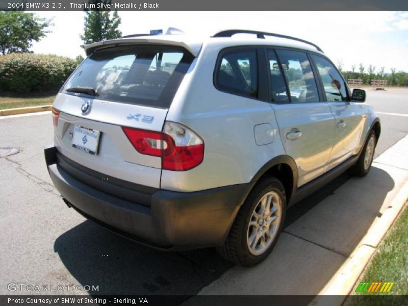 Titanium Silver Metallic / Black 2004 BMW X3 2.5i