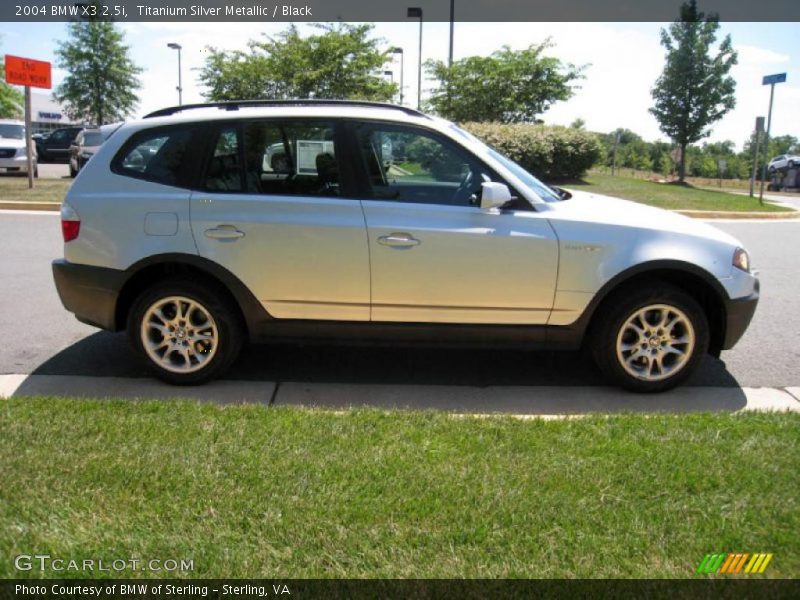 Titanium Silver Metallic / Black 2004 BMW X3 2.5i