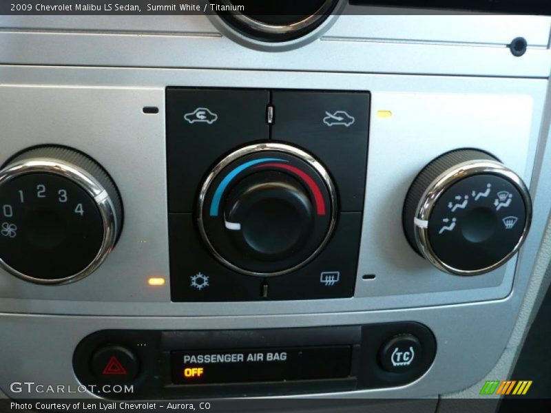 Summit White / Titanium 2009 Chevrolet Malibu LS Sedan