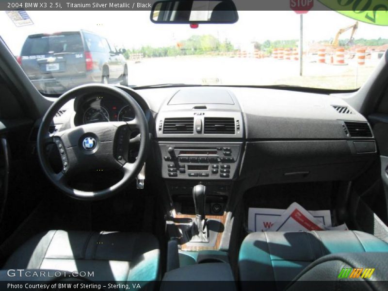 Titanium Silver Metallic / Black 2004 BMW X3 2.5i