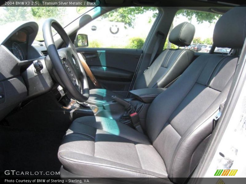 Titanium Silver Metallic / Black 2004 BMW X3 2.5i