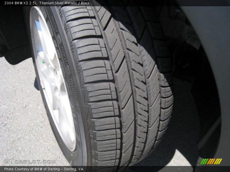 Titanium Silver Metallic / Black 2004 BMW X3 2.5i