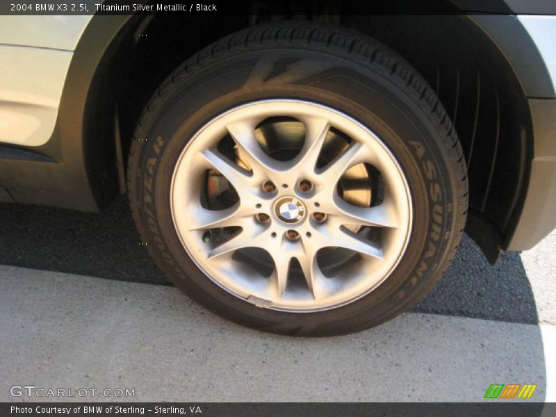 Titanium Silver Metallic / Black 2004 BMW X3 2.5i