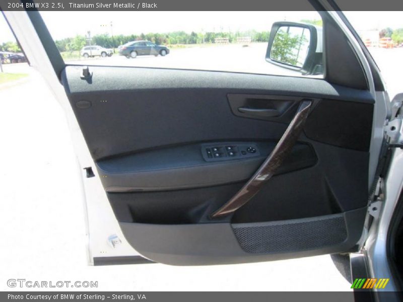 Titanium Silver Metallic / Black 2004 BMW X3 2.5i