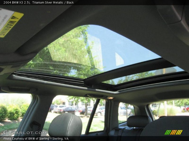 Titanium Silver Metallic / Black 2004 BMW X3 2.5i