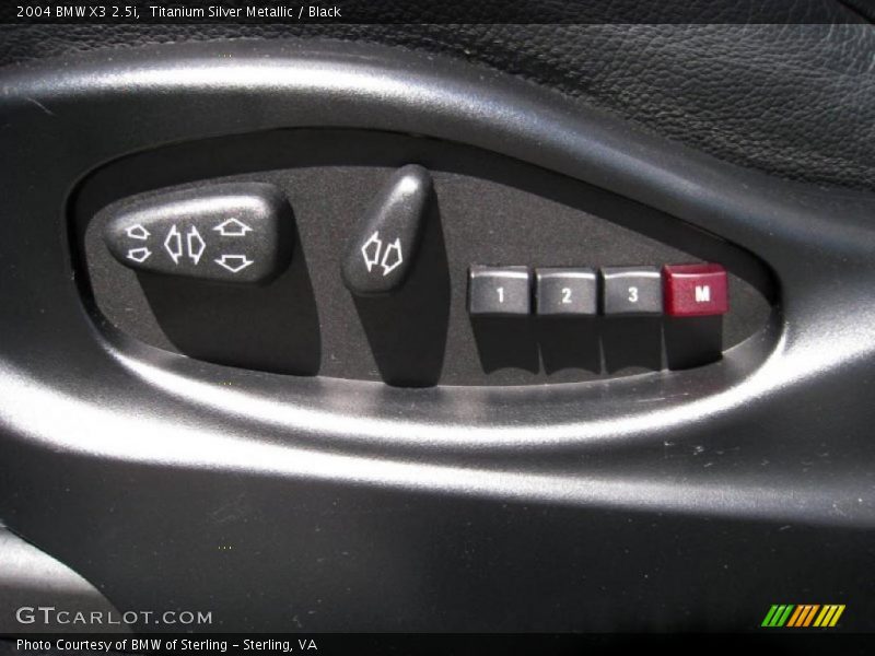 Titanium Silver Metallic / Black 2004 BMW X3 2.5i