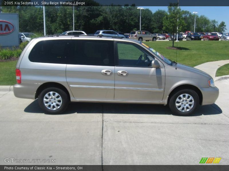 Silky Beige Metallic / Beige 2005 Kia Sedona LX