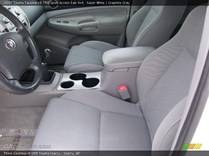 Super White / Graphite Gray 2007 Toyota Tacoma V6 TRD Sport Access Cab 4x4