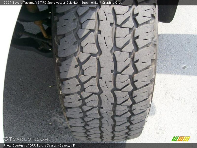 Super White / Graphite Gray 2007 Toyota Tacoma V6 TRD Sport Access Cab 4x4