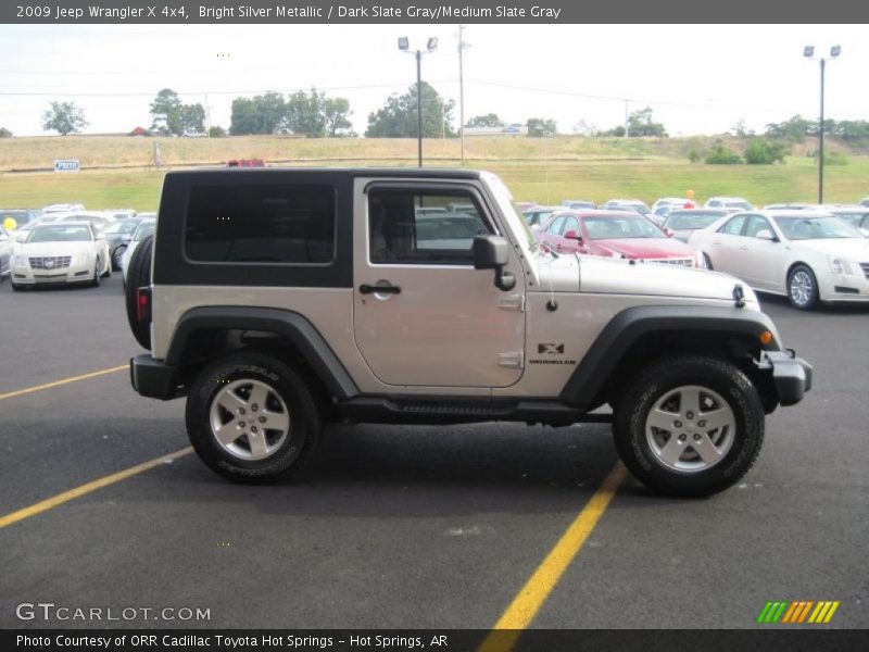 Bright Silver Metallic / Dark Slate Gray/Medium Slate Gray 2009 Jeep Wrangler X 4x4