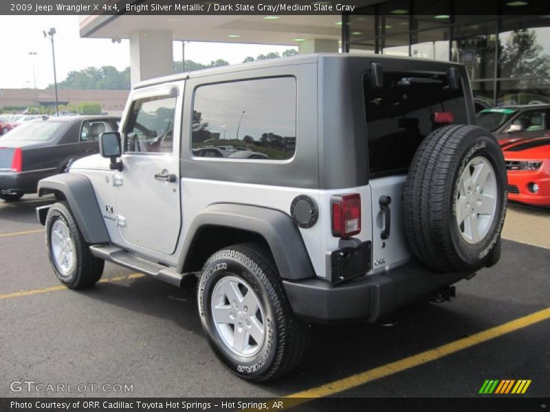 Bright Silver Metallic / Dark Slate Gray/Medium Slate Gray 2009 Jeep Wrangler X 4x4