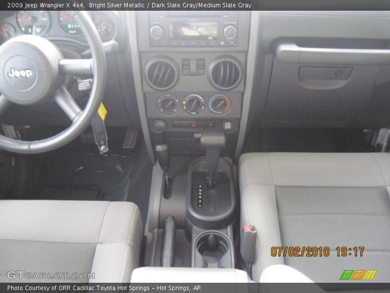 Bright Silver Metallic / Dark Slate Gray/Medium Slate Gray 2009 Jeep Wrangler X 4x4