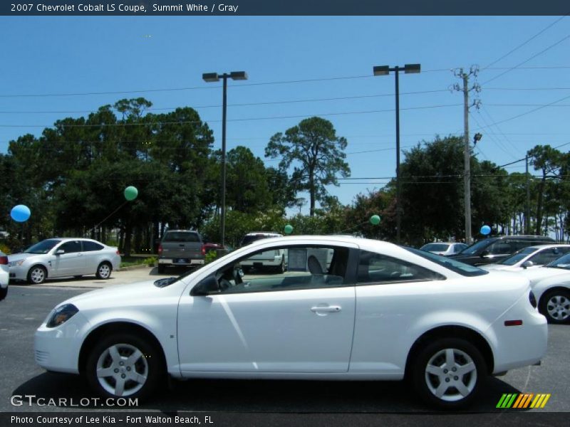 Summit White / Gray 2007 Chevrolet Cobalt LS Coupe