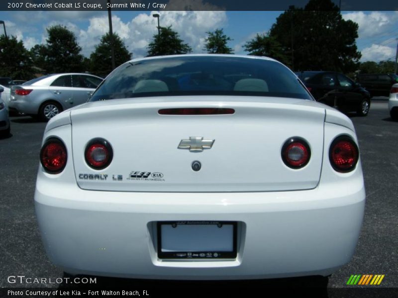 Summit White / Gray 2007 Chevrolet Cobalt LS Coupe