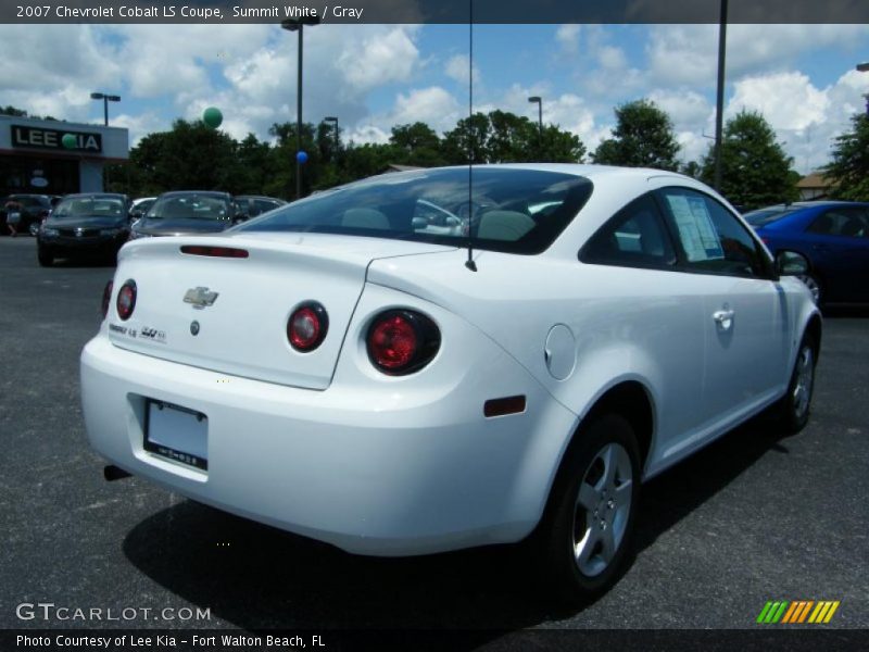 Summit White / Gray 2007 Chevrolet Cobalt LS Coupe