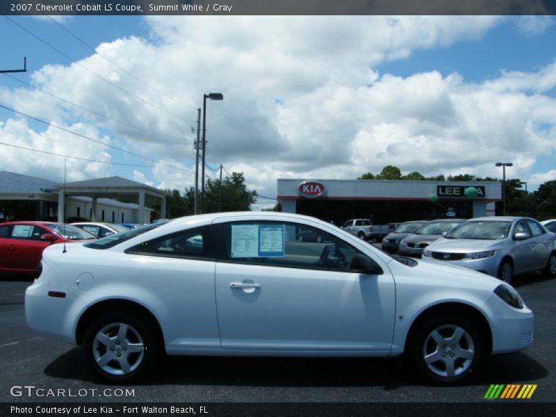 Summit White / Gray 2007 Chevrolet Cobalt LS Coupe