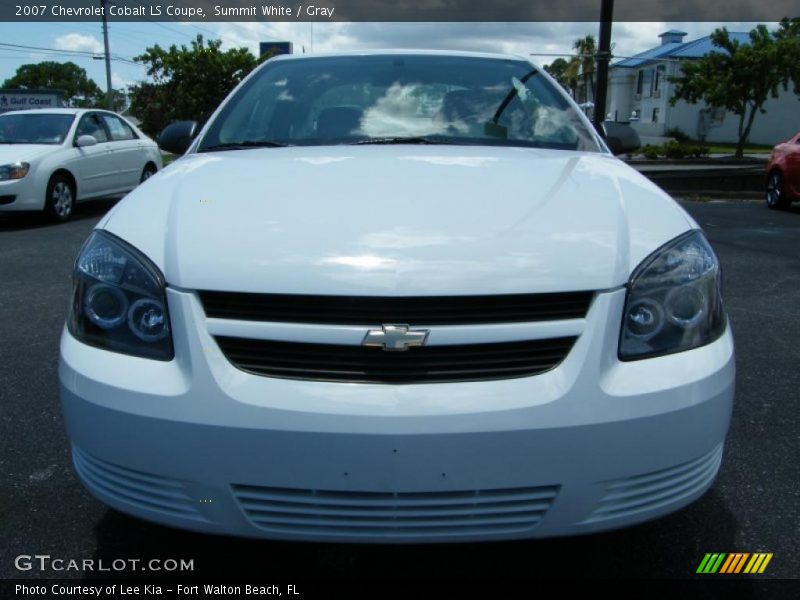 Summit White / Gray 2007 Chevrolet Cobalt LS Coupe