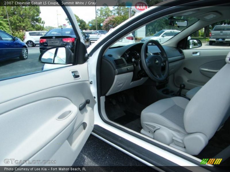 Summit White / Gray 2007 Chevrolet Cobalt LS Coupe
