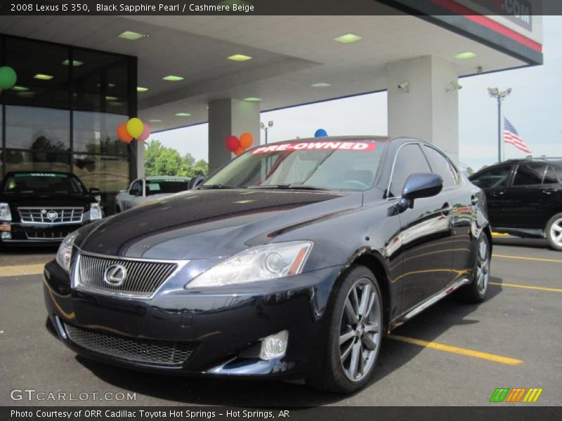 Black Sapphire Pearl / Cashmere Beige 2008 Lexus IS 350