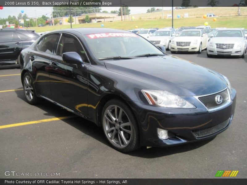 Black Sapphire Pearl / Cashmere Beige 2008 Lexus IS 350