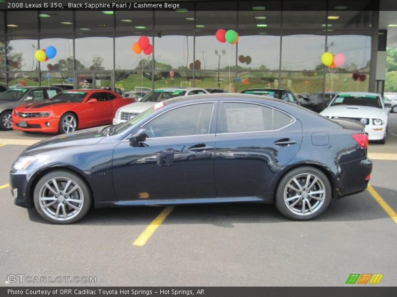 Black Sapphire Pearl / Cashmere Beige 2008 Lexus IS 350