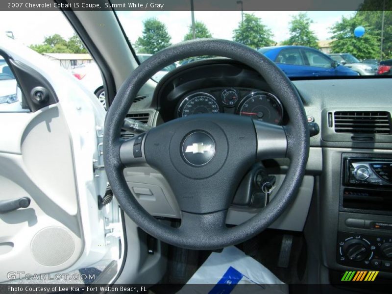 Summit White / Gray 2007 Chevrolet Cobalt LS Coupe