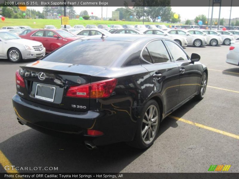 Black Sapphire Pearl / Cashmere Beige 2008 Lexus IS 350