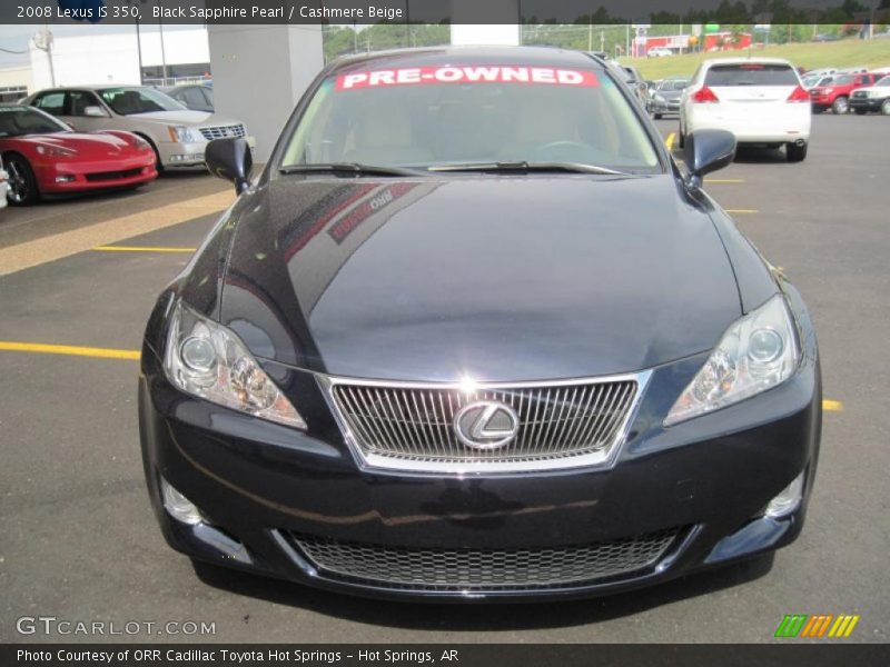 Black Sapphire Pearl / Cashmere Beige 2008 Lexus IS 350