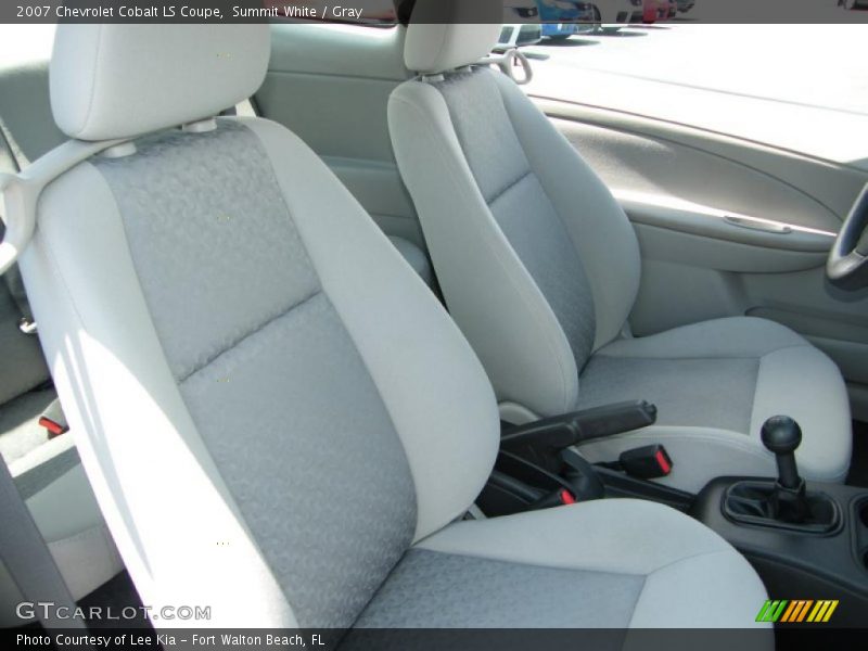 Summit White / Gray 2007 Chevrolet Cobalt LS Coupe