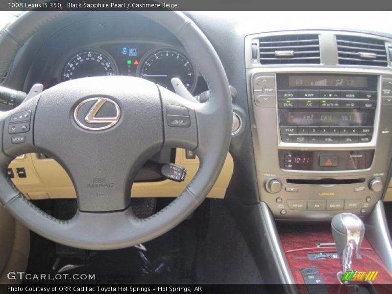 Black Sapphire Pearl / Cashmere Beige 2008 Lexus IS 350