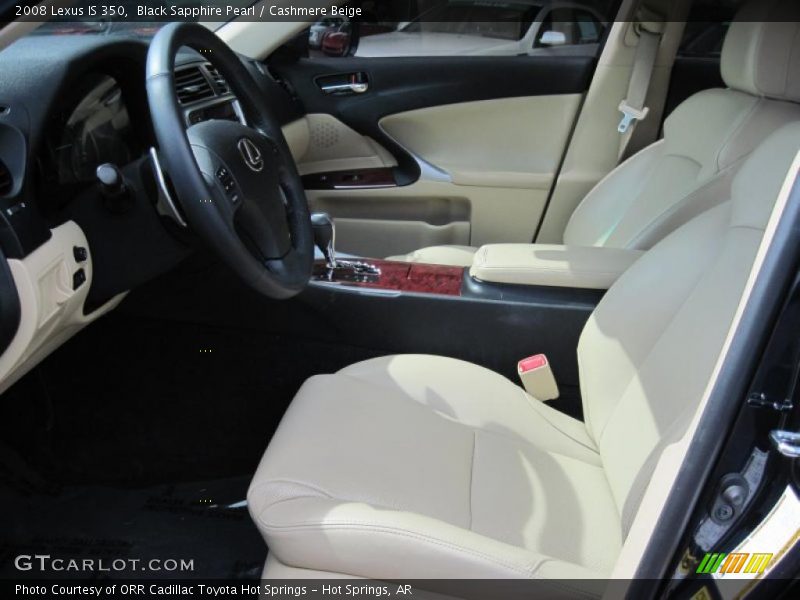 Black Sapphire Pearl / Cashmere Beige 2008 Lexus IS 350