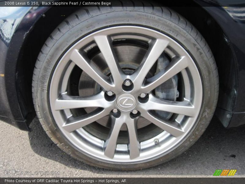 Black Sapphire Pearl / Cashmere Beige 2008 Lexus IS 350