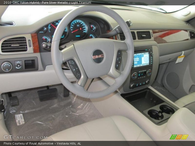 Pure Silver Metallic / Light Titanium 2010 GMC Yukon Hybrid