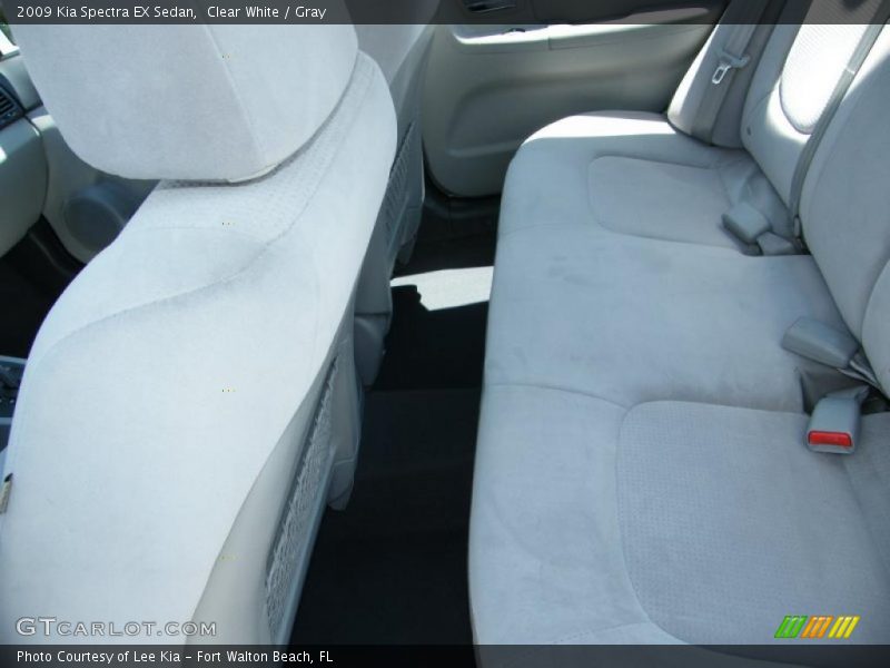 Clear White / Gray 2009 Kia Spectra EX Sedan