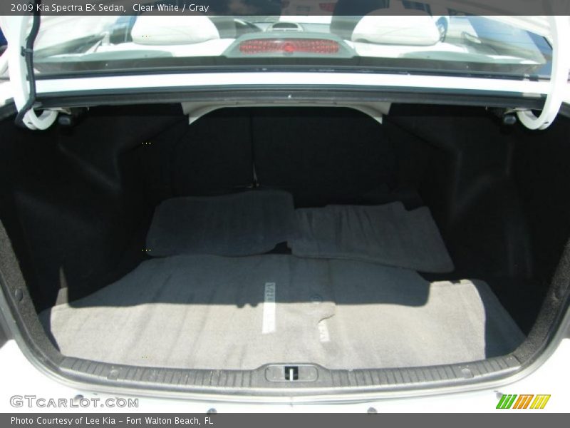 Clear White / Gray 2009 Kia Spectra EX Sedan