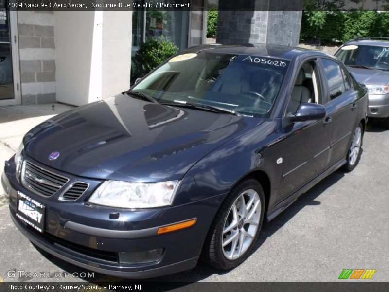 Nocturne Blue Metallic / Parchment 2004 Saab 9-3 Aero Sedan