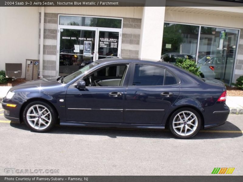 Nocturne Blue Metallic / Parchment 2004 Saab 9-3 Aero Sedan