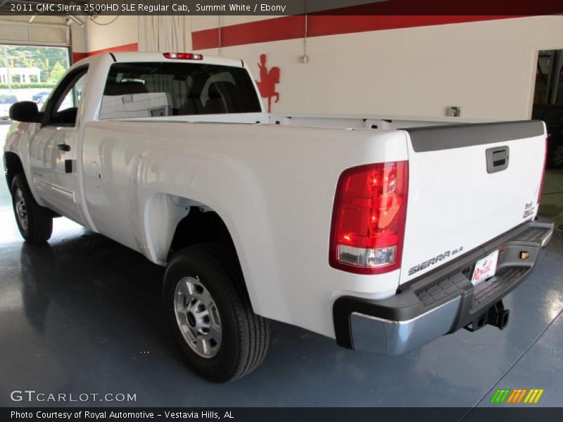 Summit White / Ebony 2011 GMC Sierra 2500HD SLE Regular Cab