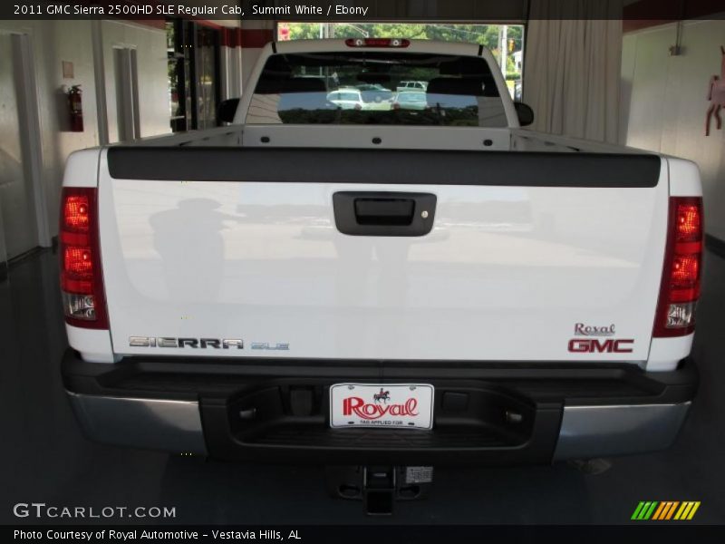 Summit White / Ebony 2011 GMC Sierra 2500HD SLE Regular Cab