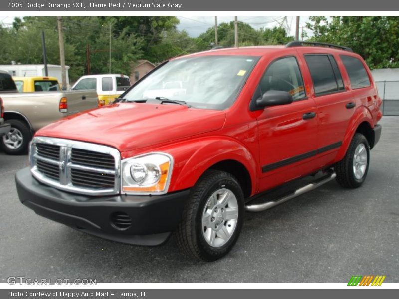 Flame Red / Medium Slate Gray 2005 Dodge Durango SXT