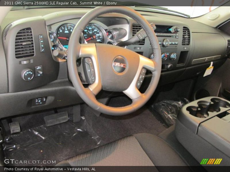 Summit White / Ebony 2011 GMC Sierra 2500HD SLE Regular Cab