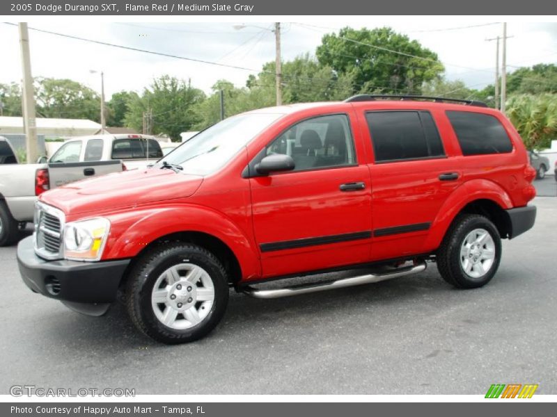 Flame Red / Medium Slate Gray 2005 Dodge Durango SXT
