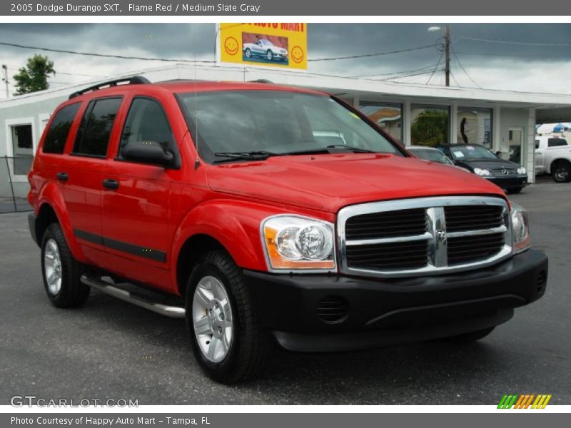 Flame Red / Medium Slate Gray 2005 Dodge Durango SXT
