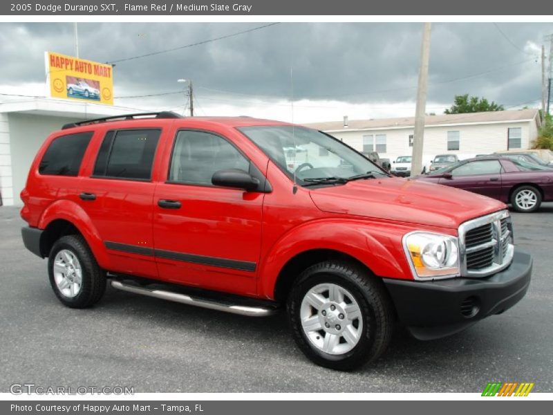 Flame Red / Medium Slate Gray 2005 Dodge Durango SXT
